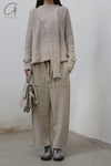 Daniel Andresen loose fitted trousers Cormorant beige